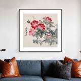 【已售】陳薪名 四尺斗方《秀冠群芳》 中美協會員 第六屆全國花鳥畫展金獎獲得者