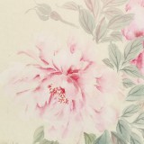 【已售】張瑰麗 四尺三開(kāi)工筆《春風(fēng)逐月紅》 湖南省美術(shù)家協(xié)會(huì)會(huì)員