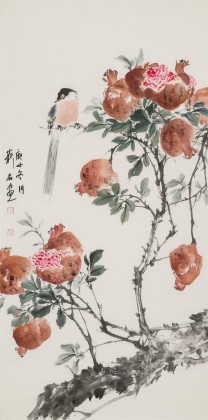 【已售】陳薪名 三尺《喜樂多福》中美協(xié)會(huì)員 第六屆全國花鳥畫展金獎(jiǎng)獲得者