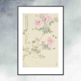 【已售】張瑰麗 四尺三開(kāi)工筆《春風(fēng)逐月紅》 湖南省美術(shù)家協(xié)會(huì)會(huì)員