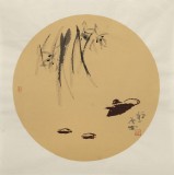 【已售】周自豪 《禪茶一味》 當代著名禪意畫家