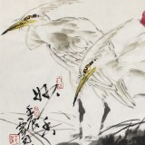 四川美協(xié)會(huì)員西蜀山人四尺斗方《荷香》