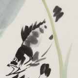庾超然 四尺三開《有余圖》 黃鶴樓書畫院院長