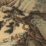 吳顯剛 四尺三開《溪山歸隱圖》 貴州七星關美協主席