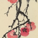 楊勁松 四尺三開《秋實》 貴州省美術家協會會員