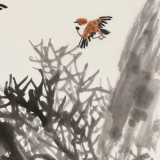 王永剛 三尺斗方《飛鳥出林》 國家一級美術師