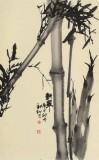 楊勁松 四尺三開《新翠》 貴州省美術(shù)家協(xié)會會員