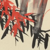 楊勁松 四尺三開《平安圖》 貴州省美術家協會會員