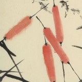 楊勁松 四尺三開《游樂圖》 貴州省美術(shù)家協(xié)會會員