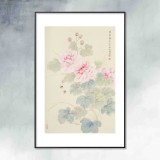張瑰麗 四尺三開(kāi)工筆《榮華圖》 湖南省美術(shù)家協(xié)會(huì)會(huì)員