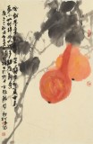 楊勁松 四尺三開《福祿臨門》 貴州省美術家協會會員