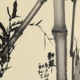 楊勁松 四尺三開《新翠》 貴州省美術(shù)家協(xié)會會員