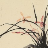 楊勁松 四尺三開《蘭香》 貴州省美術家協會會員