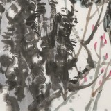 崔春剛 四尺三開(kāi)《大富貴圖》 青年才俊 中國(guó)當(dāng)代書(shū)畫(huà)研究院理事