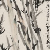楊勁松 四尺三開《迎風勁節》 貴州省美術家協會會員