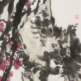 崔春剛 四尺三開《寒香》 青年才俊 中國當代書畫研究院理事