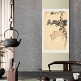 曹建濤 四尺三開《駿馬》 獨具特色水墨人物畫家
