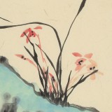 楊勁松 四尺三開《幽谷清芳》 貴州省美術家協會會員