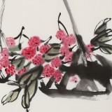 【已售】庾超然 四尺三開《得利圖》 黃鶴樓書畫院院長