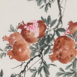【已售】陳薪名 三尺《大吉圖》中美協會員 第六屆全國花鳥畫展金獎獲得者