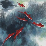 王永剛 四尺三開《有余圖》 國家一級美術(shù)師（詢價(jià)）