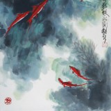 王永剛 四尺三開《有余圖》 國家一級美術(shù)師（詢價(jià)）