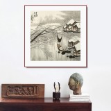 王永剛 四尺斗方《雪鄉初雪》 78歲國家一級美術師（詢價）