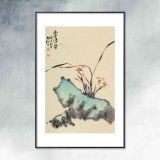 楊勁松 四尺三開《幽谷清芳》 貴州省美術家協會會員