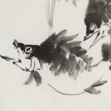 庾超然 四尺三開《有余圖》 黃鶴樓書畫院院長