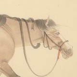 曹建濤 四尺三開《駿馬圖》 獨具特色水墨人物畫家
