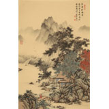 吳顯剛 《草堂松風圖》 貴州七星關美協主席