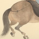 曹建濤 四尺三開《馬到成功》 獨具特色水墨人物畫家