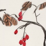 王永剛 三尺《好果紅于最高枝》 國家一級美術(shù)師（詢價）