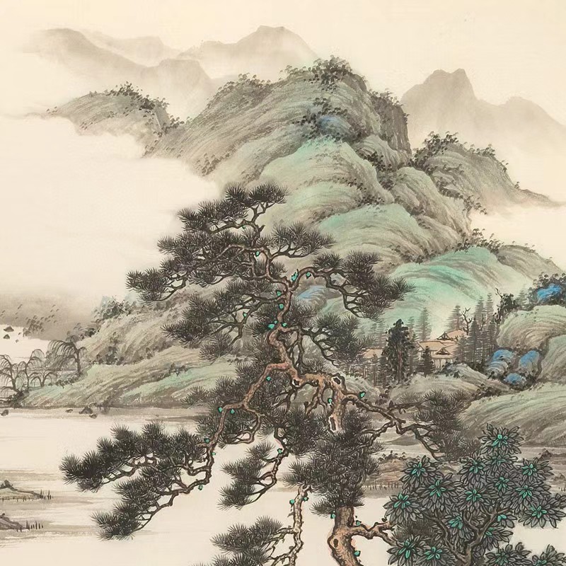 【已售】吳顯剛 《春游圖》