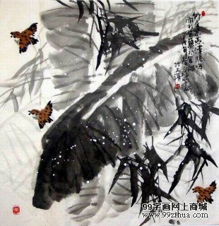 肖文斌四尺斗方花鳥畫