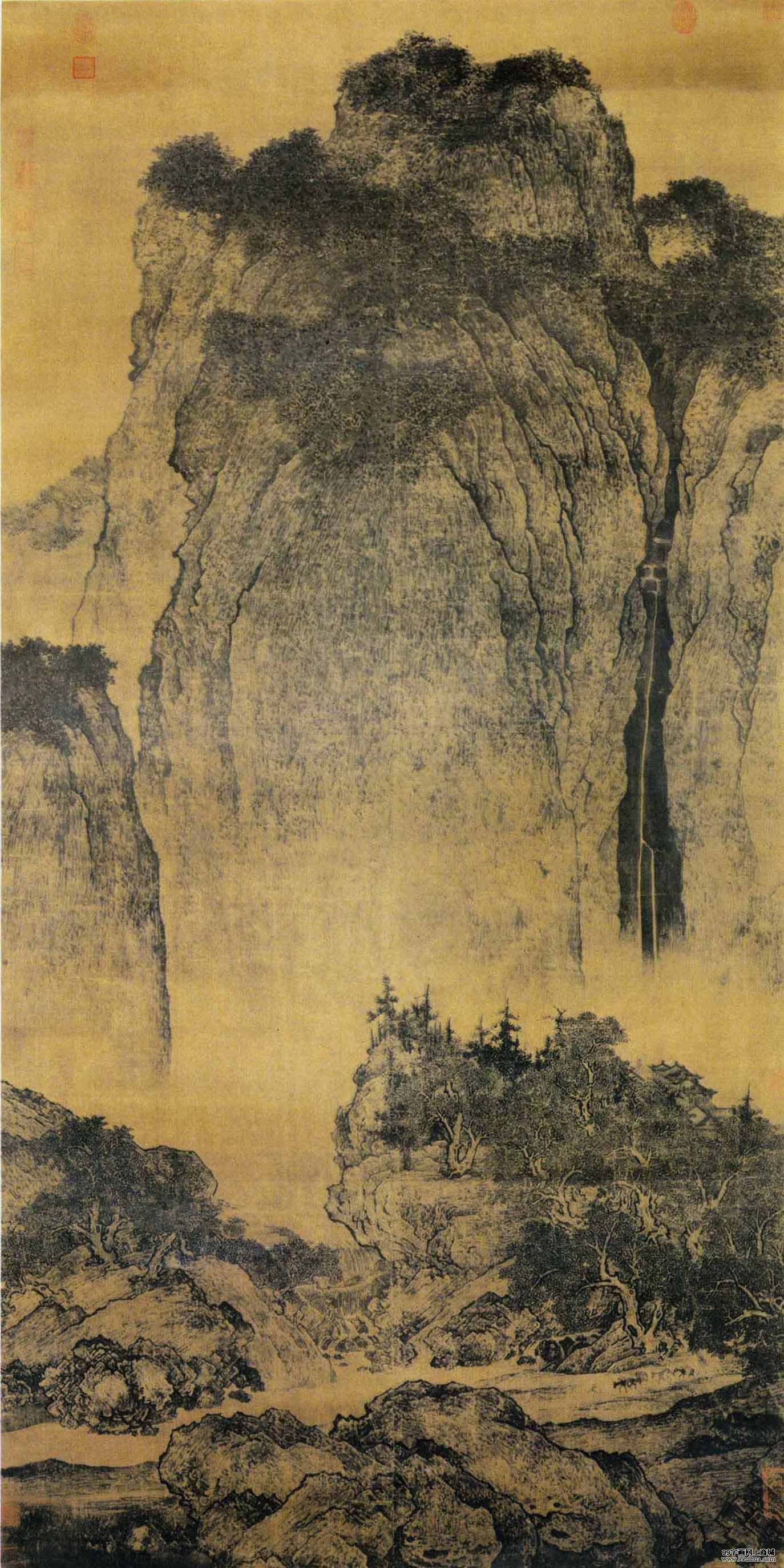 溪山行旅圖·北宋·范寬/zihuabk/uploads/allimg/121221/1F4322Q0-0.jpg