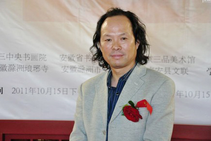 修禪、吃<a href=http://ss.zgfj.cn/ target=_blank class=infotextkey>素食</a>：書法家張德林.jpg